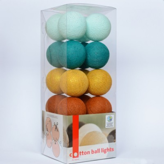 Гирлянда - ночник Cottonballlight 20 шариков в коробке Golden Breeze, мультиколир