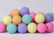 Гирлянда - ночник Cottonballlight 10 шариков в коробке Ice Cream, мультиколир