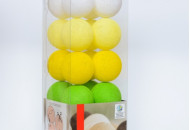 Гирлянда - ночник Cottonballlight 20 шариков в коробке Sun Grass, салатовый