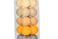 Гирлянда - ночник Cottonballlight 20 шариков в коробке Sunny Brown, коричневый