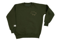 Свитшот Twins утепленный с вышивкой, Khaki, хаки, L