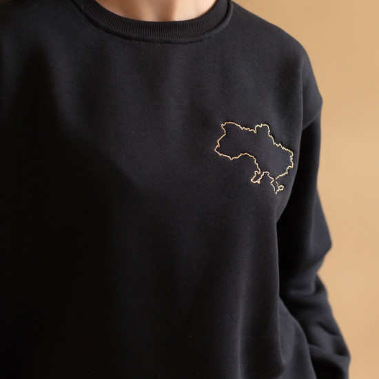 Twins insulated sweatshirt with embroidery, black, L