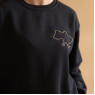 Twins insulated sweatshirt with embroidery, black, L