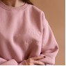 Twins sweatshirt insulated with embroidery, powder pink, M