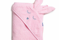 Детское полотенце Twins Rabbit 100x100 светло розовый