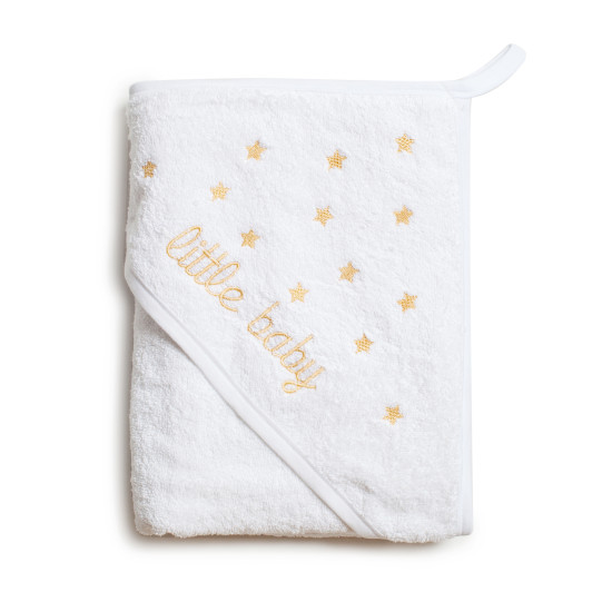 Полотенце Twins Little Baby (вышивка) 1520-TLB-02, beige, білий/беж