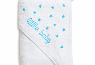 Полотенце Twins Little Baby (вышивка) 1520-TLB-04, blue, білий/блакитний
