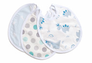 Слюнявчик Twins хлопок водонепроницаемый 2 шт W-1610-ST-25, boy, хлопчик