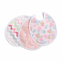 Слюнявчик Twins хлопок водонепроницаемый 2 шт W-1610-ST-26, girl, дівчинка